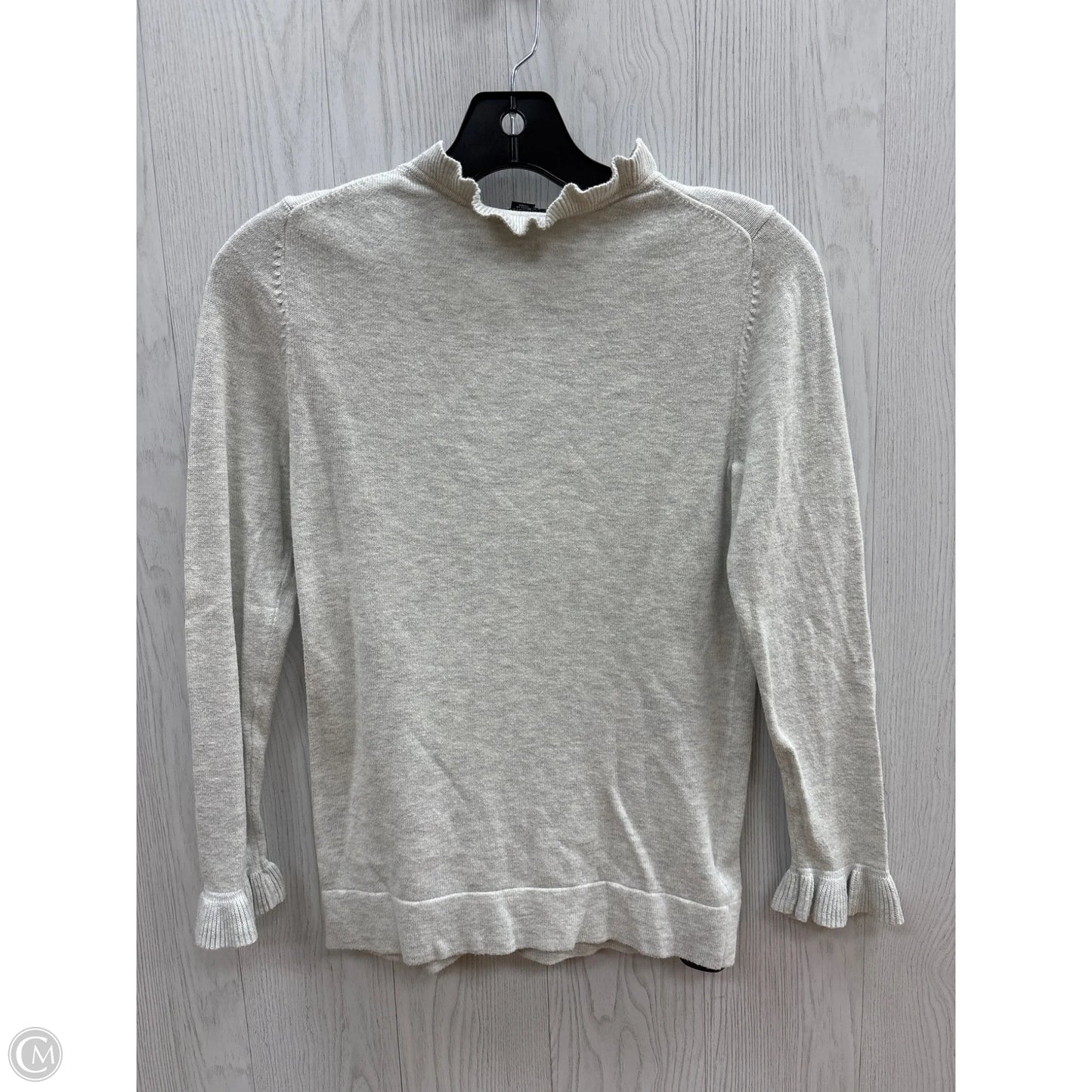 Top Long Sleeve By Ann Taylor In Grey, Size: Xs