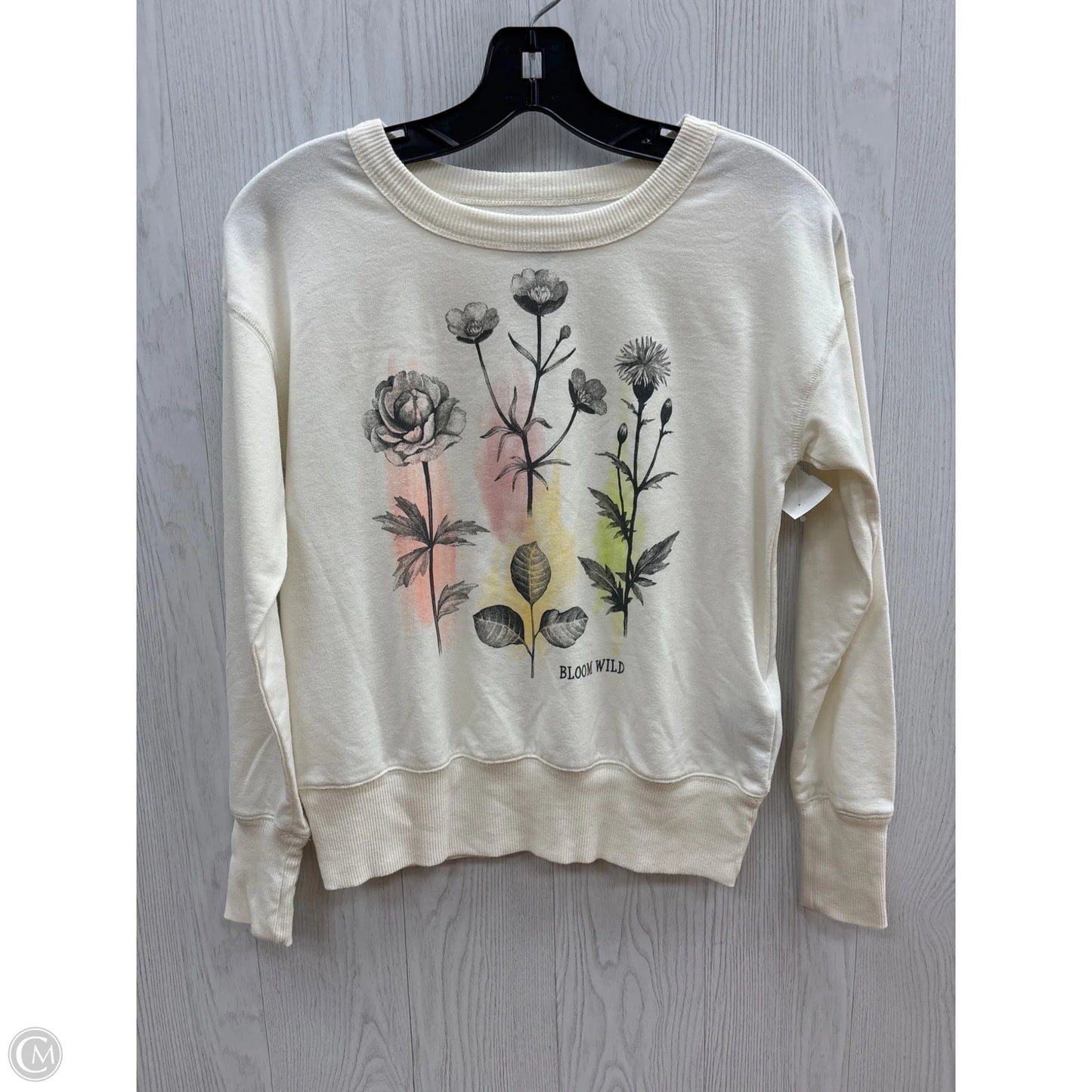 Top Long Sleeve By Fifth Sun In Cream, Size: Xs
