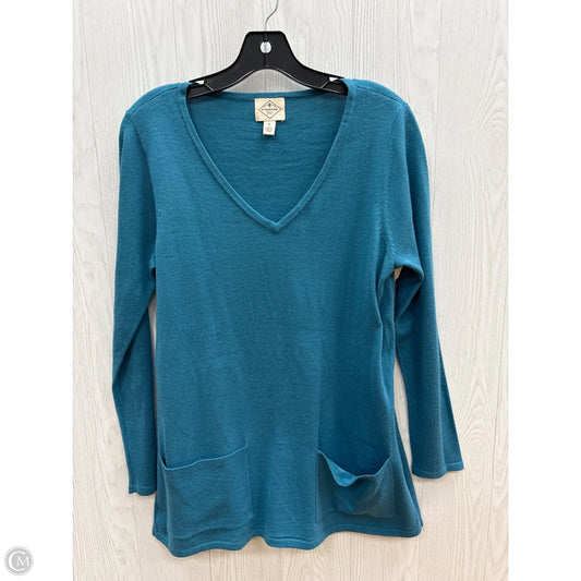 Top Long Sleeve By St Johns Bay In Blue, Size: M
