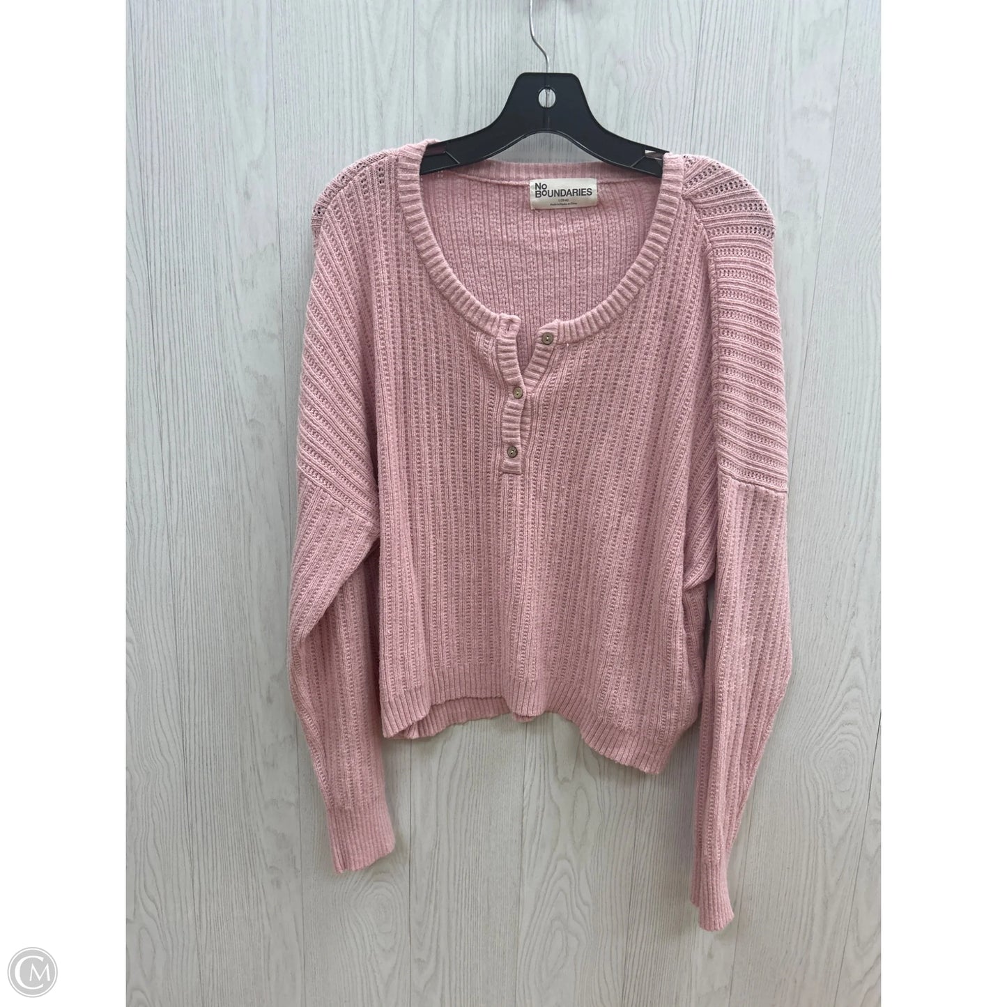 Sweater By No Boundaries In Pink, Size: L