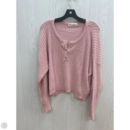 Sweater By No Boundaries In Pink, Size: L