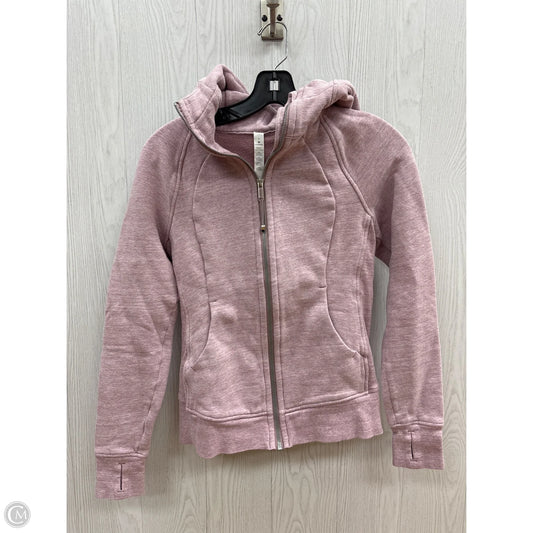 Athletic Jacket By Lululemon In Pink, Size: Xs