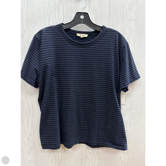 Top Short Sleeve By Madewell In Striped Pattern, Size: Xl