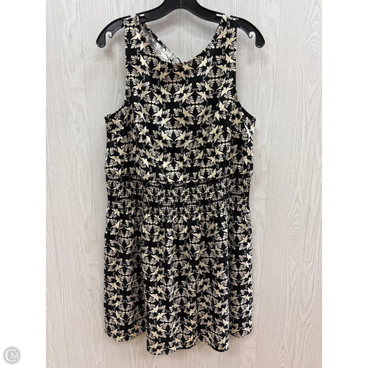 Dress Casual Short By Universal Thread In Black & Cream, Size: Xl