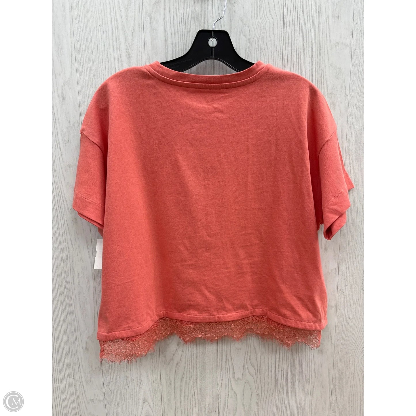 Top Short Sleeve By Loft In Orange, Size: Lp