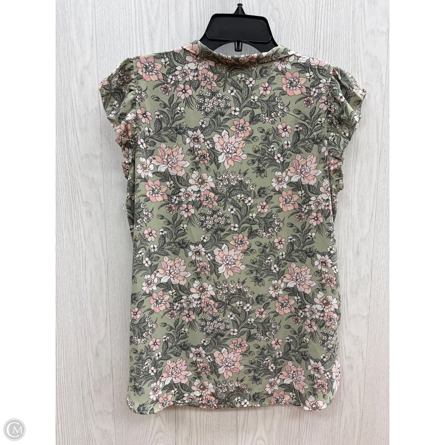 Top Short Sleeve By Loft In Green, Size: S