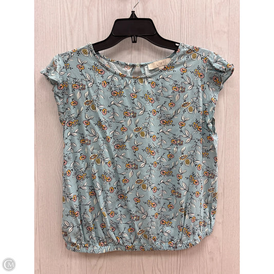 Top Sleeveless By Loft In Blue, Size: S