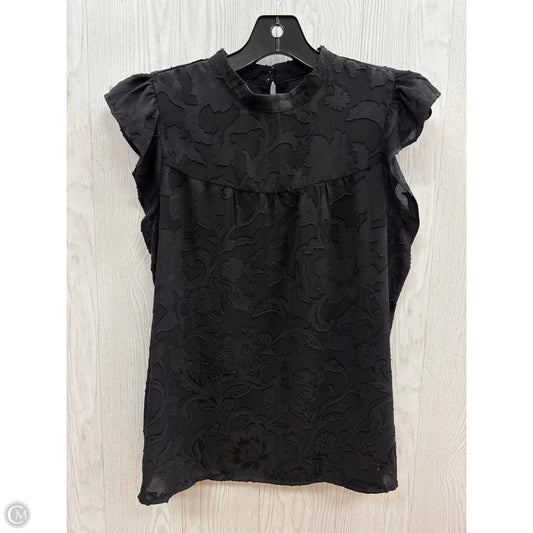 Top Sleeveless By Loft In Black, Size: S
