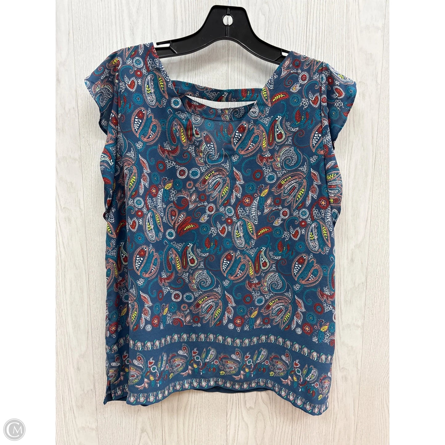 Top Sleeveless By Loft In Blue, Size: Mp