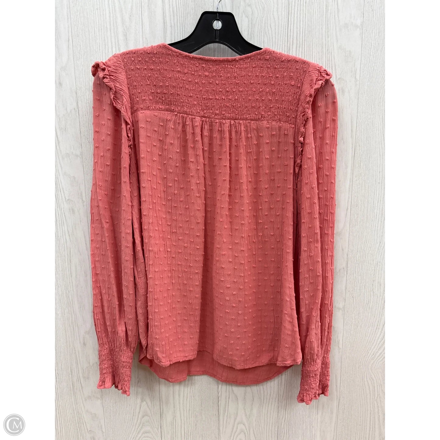 Top Long Sleeve By Loft In Coral, Size: S