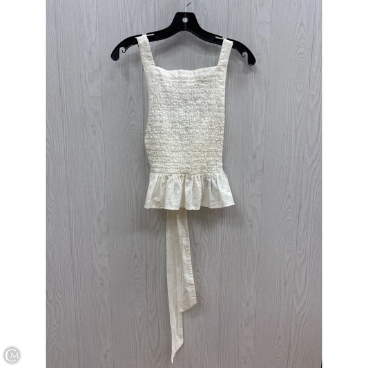 Top Sleeveless By Petal & Pup In Ivory, Size: M