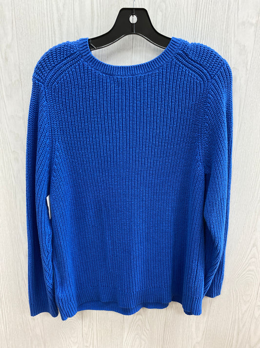 Sweater By Croft And Barrow In Blue, Size: L