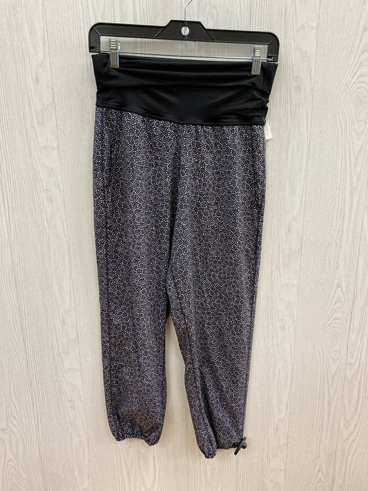 Athletic Pants By Lululemon In Black & White, Size: M