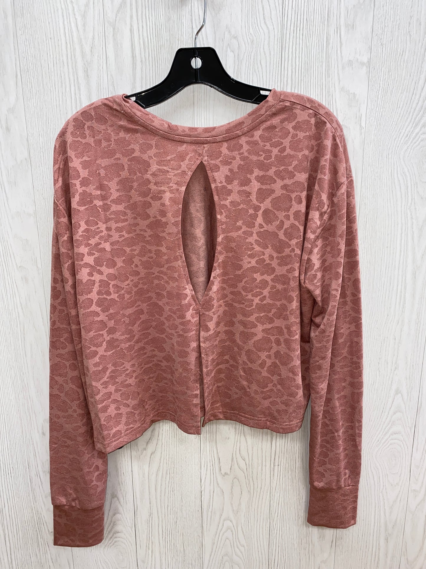 Athletic Top Long Sleeve Crewneck By Clothes Mentor In Pink, Size: L