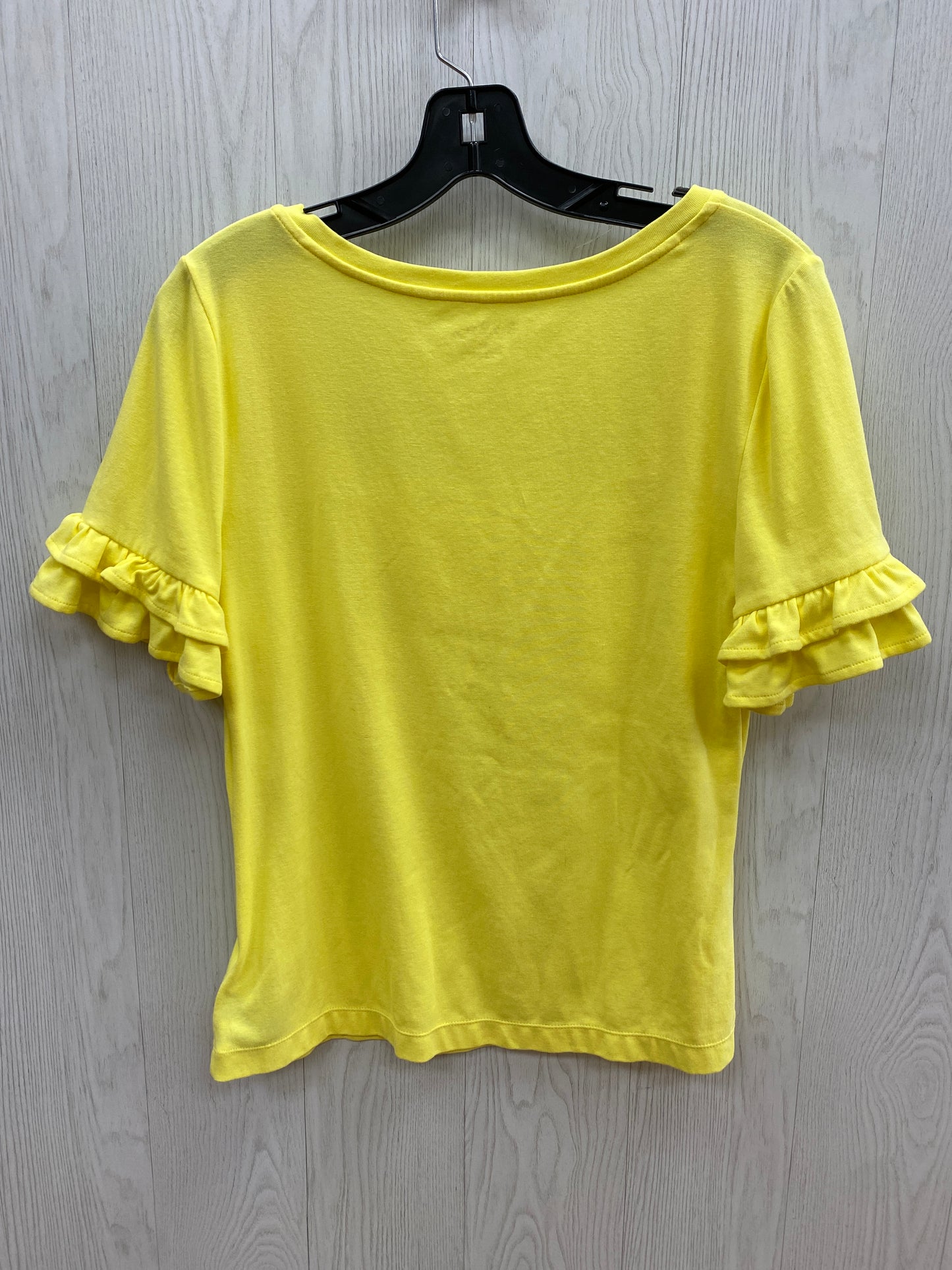 Top Short Sleeve By Lilly Pulitzer In Yellow, Size: M