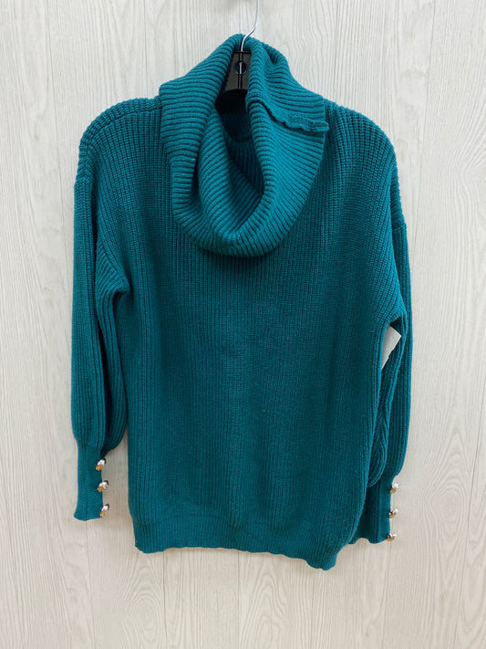 Sweater By Clothes Mentor In Teal, Size: L