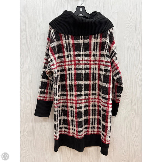 Dress Sweater By So In Black & Red, Size: Xxl