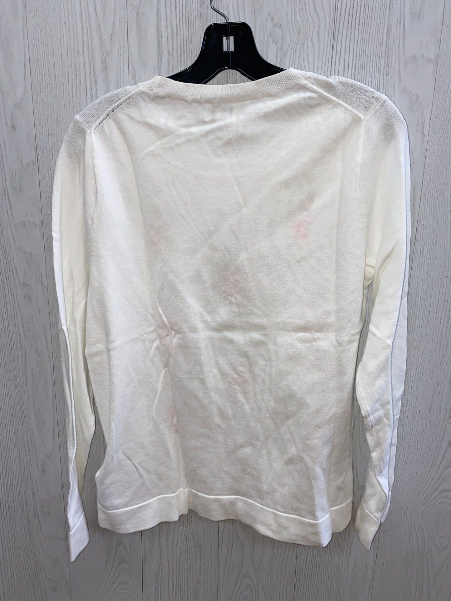 Top Long Sleeve By J. Crew In White, Size: L