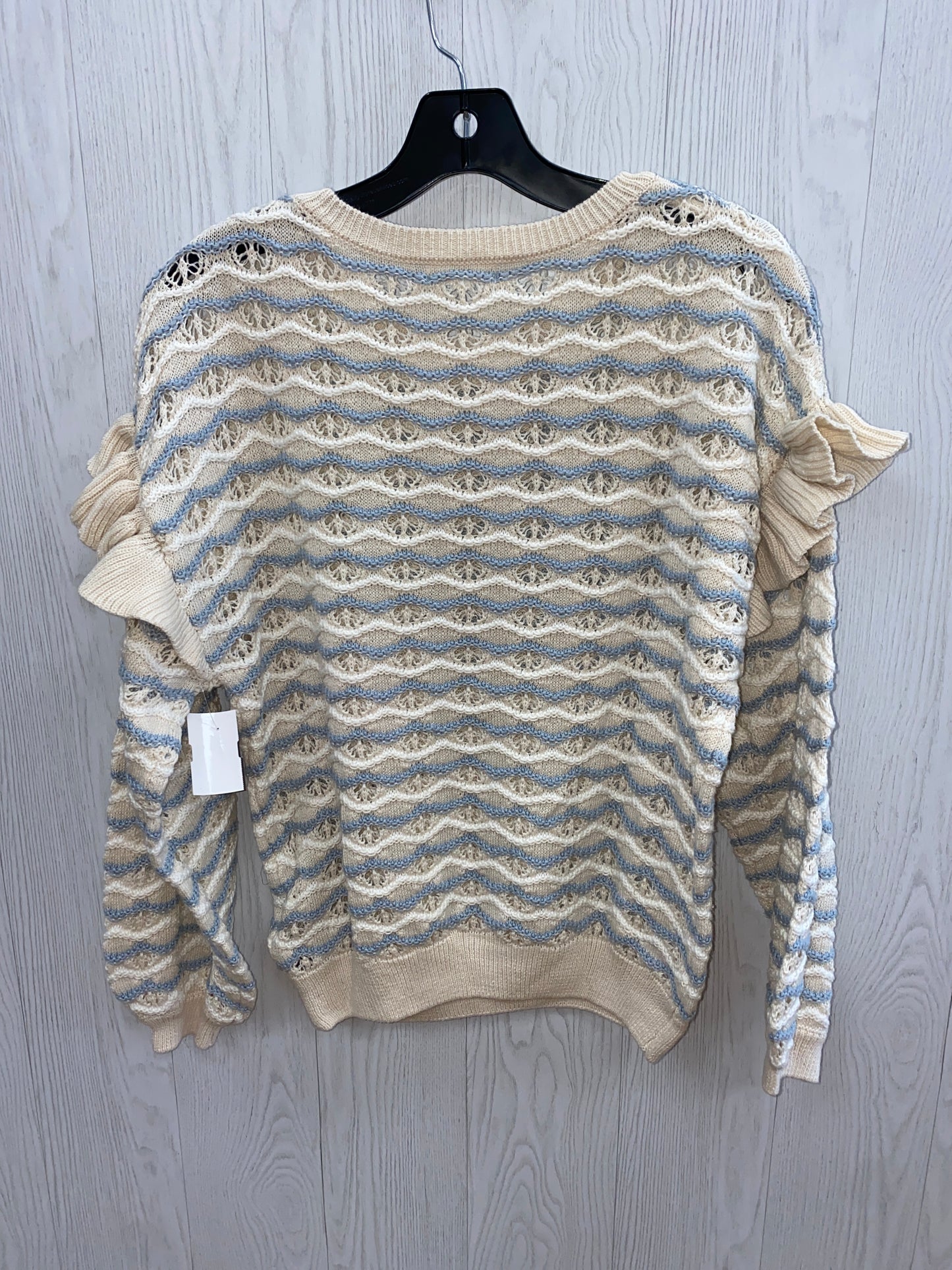 Sweater By Blu Pepper In Tan, Size: L