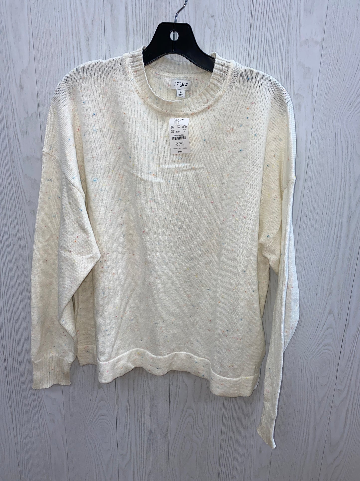 Sweater By J. Crew In Cream, Size: L