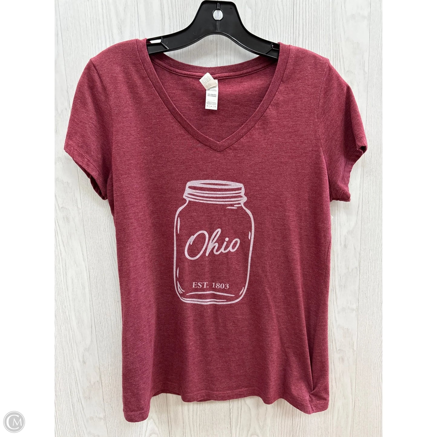 Top Short Sleeve Basic By Clothes Mentor In Red, Size: M