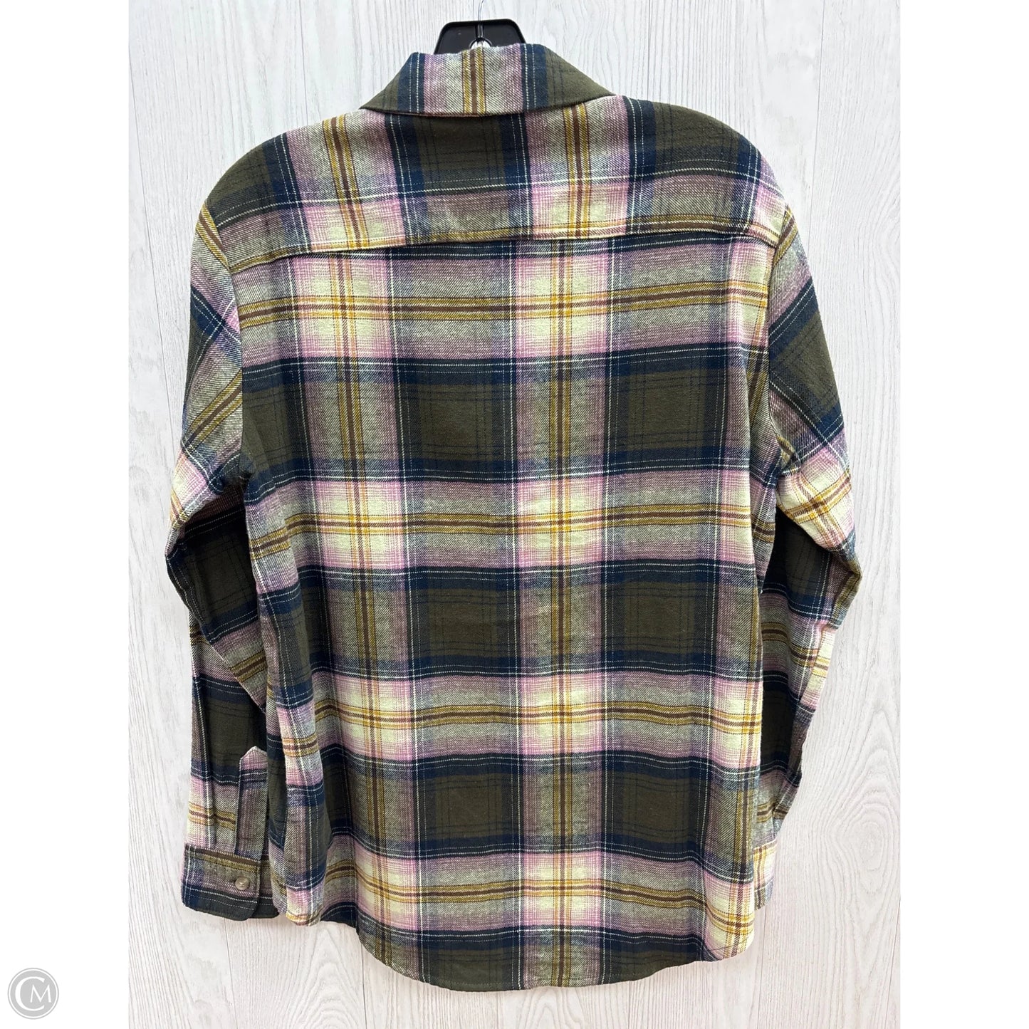 Top Long Sleeve By Old Navy In Green & Grey, Size: Xs