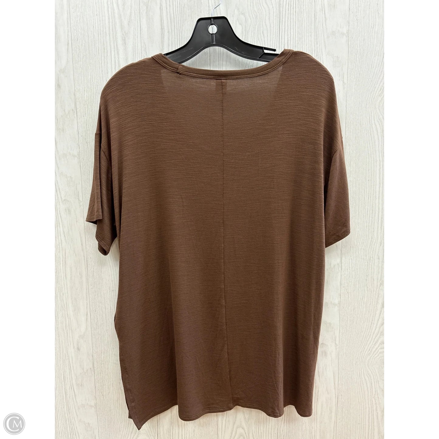 Top Short Sleeve Basic By Old Navy In Brown, Size: Xs