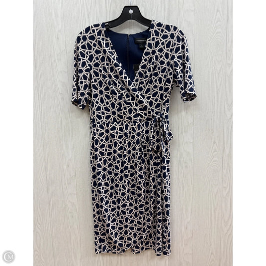 Dress Work By Liz Claiborne In Blue & White, Size: 4