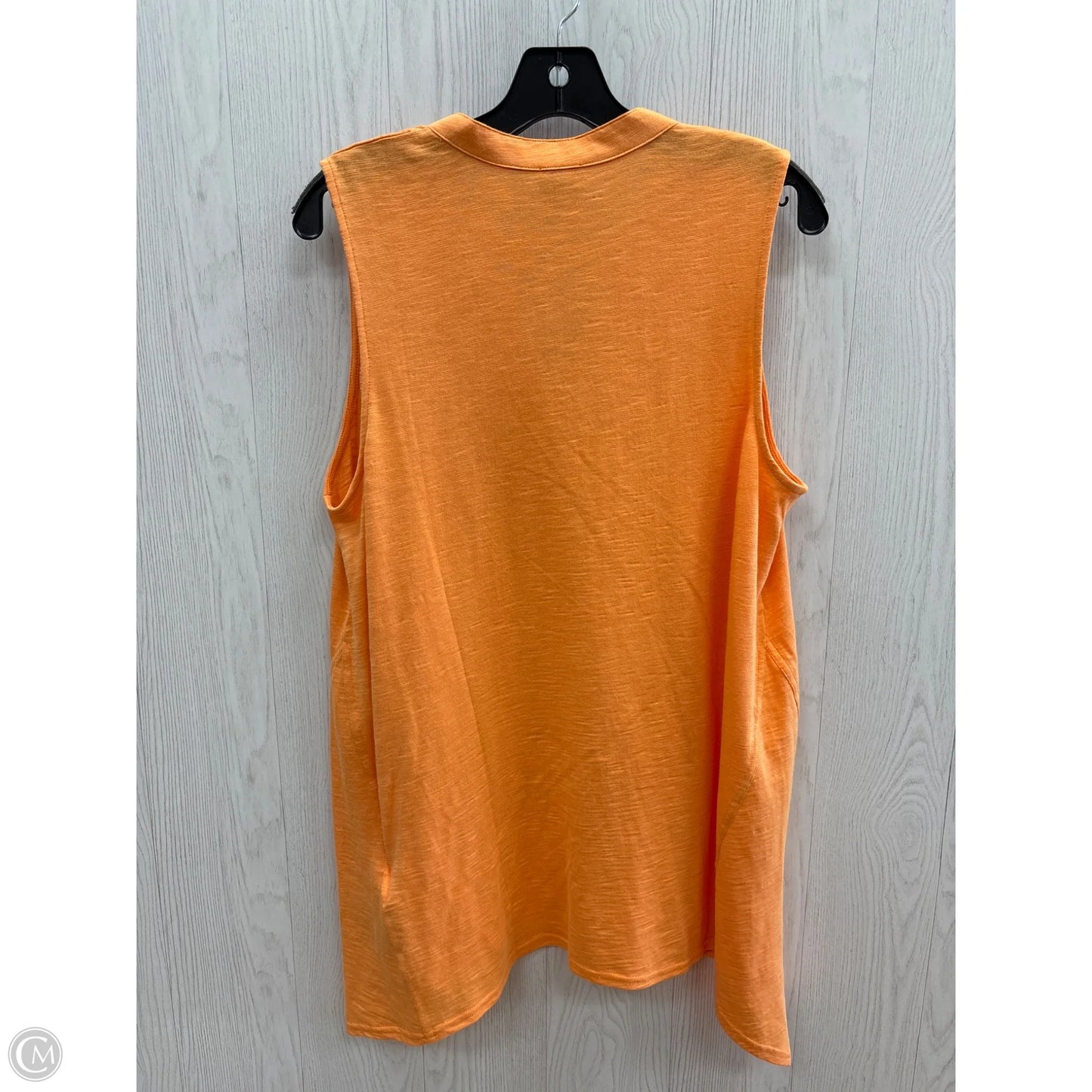 Top Sleeveless Basic By Chicos In Orange, Size: L