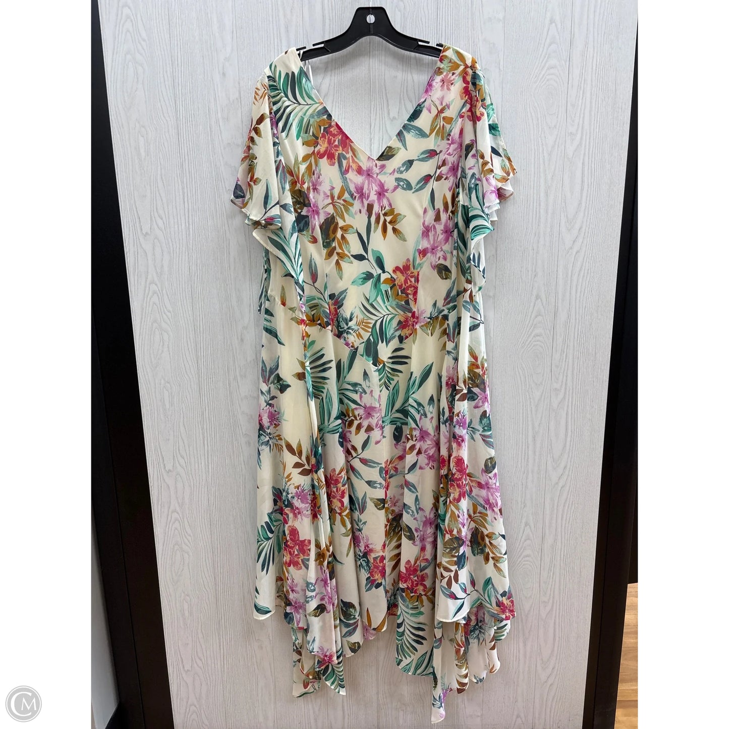 Dress Casual Maxi By Signature By Robbie Bee In Floral Print, Size: 20