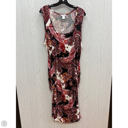 Dress Casual Short By Venus In Black & Red, Size: 2x
