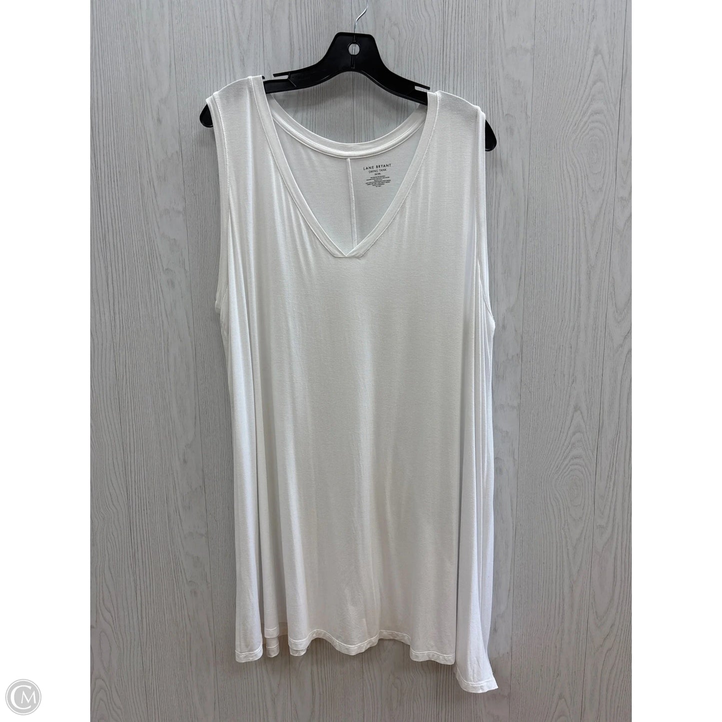 Top Sleeveless Basic By Lane Bryant In White, Size: 4x