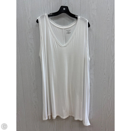 Top Sleeveless Basic By Lane Bryant In White, Size: 4x
