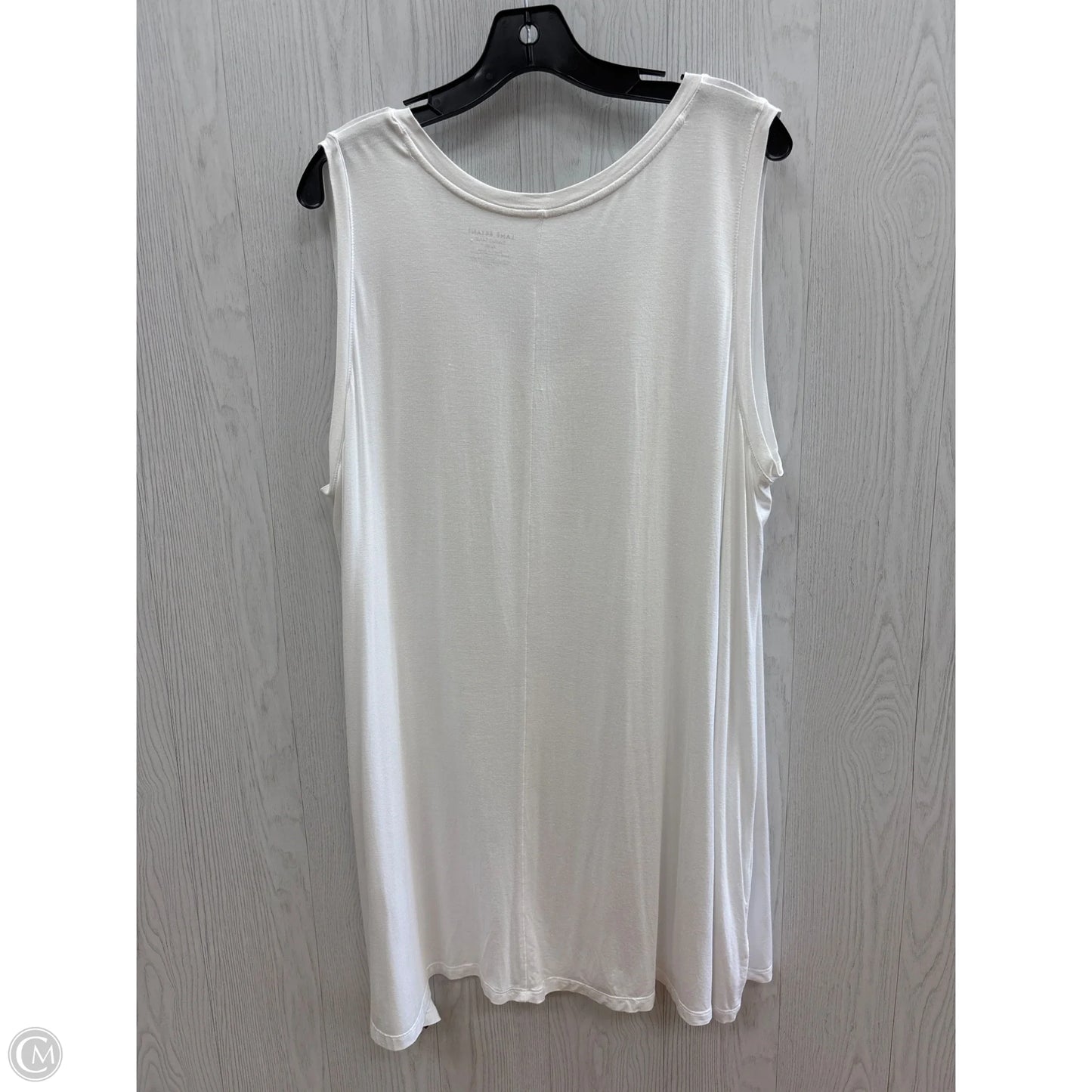 Top Sleeveless Basic By Lane Bryant In White, Size: 4x