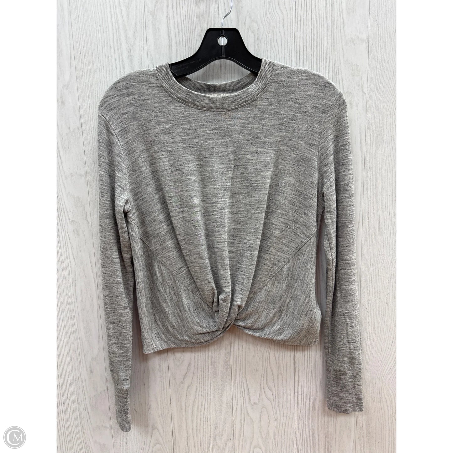 Athletic Top Long Sleeve Crewneck By Athleta In Grey, Size: Xs