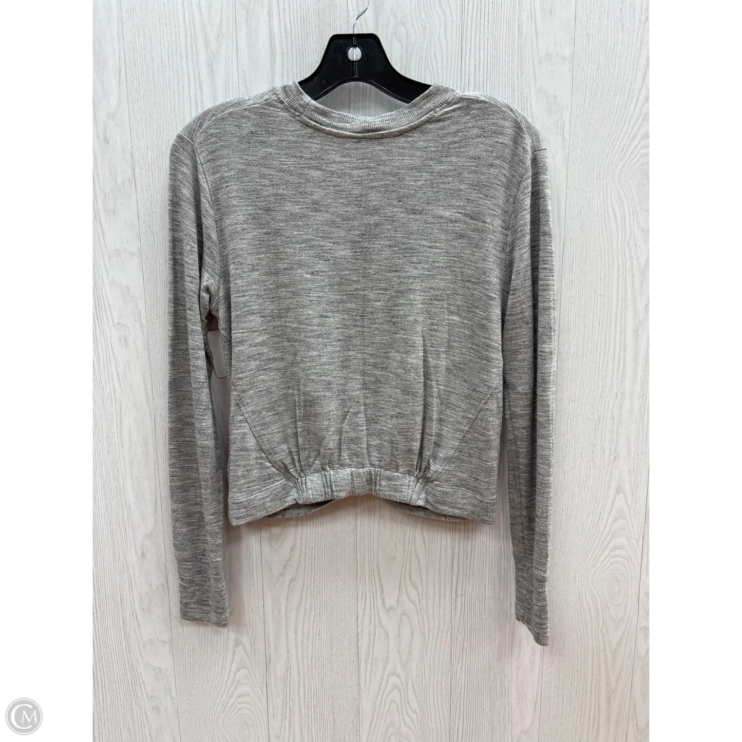 Athletic Top Long Sleeve Crewneck By Athleta In Grey, Size: Xs