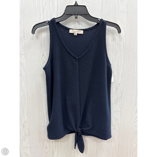 Top Sleeveless Basic By Loft In Navy, Size: Xs
