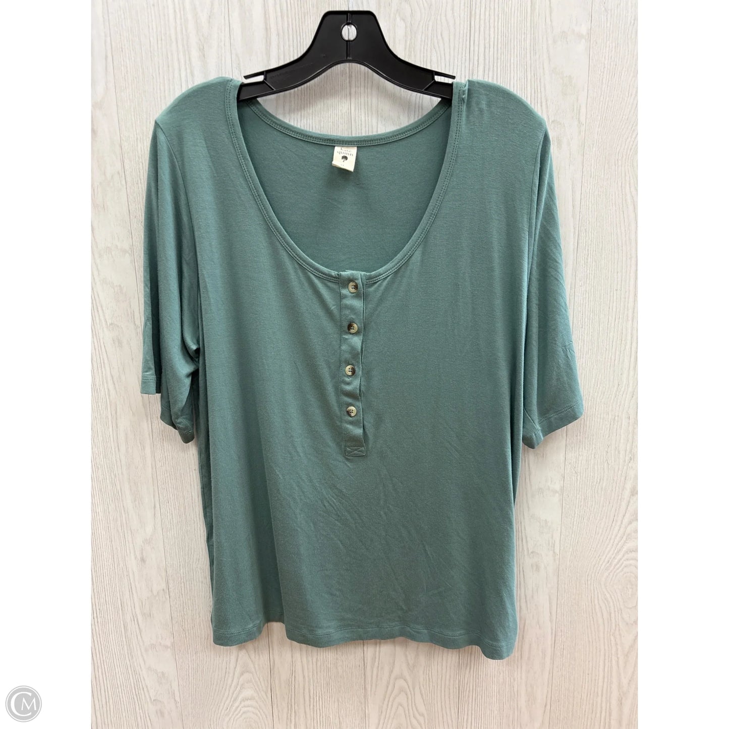 Top Short Sleeve By Clothes Mentor In Teal, Size: M