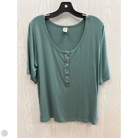 Top Short Sleeve By Clothes Mentor In Teal, Size: M