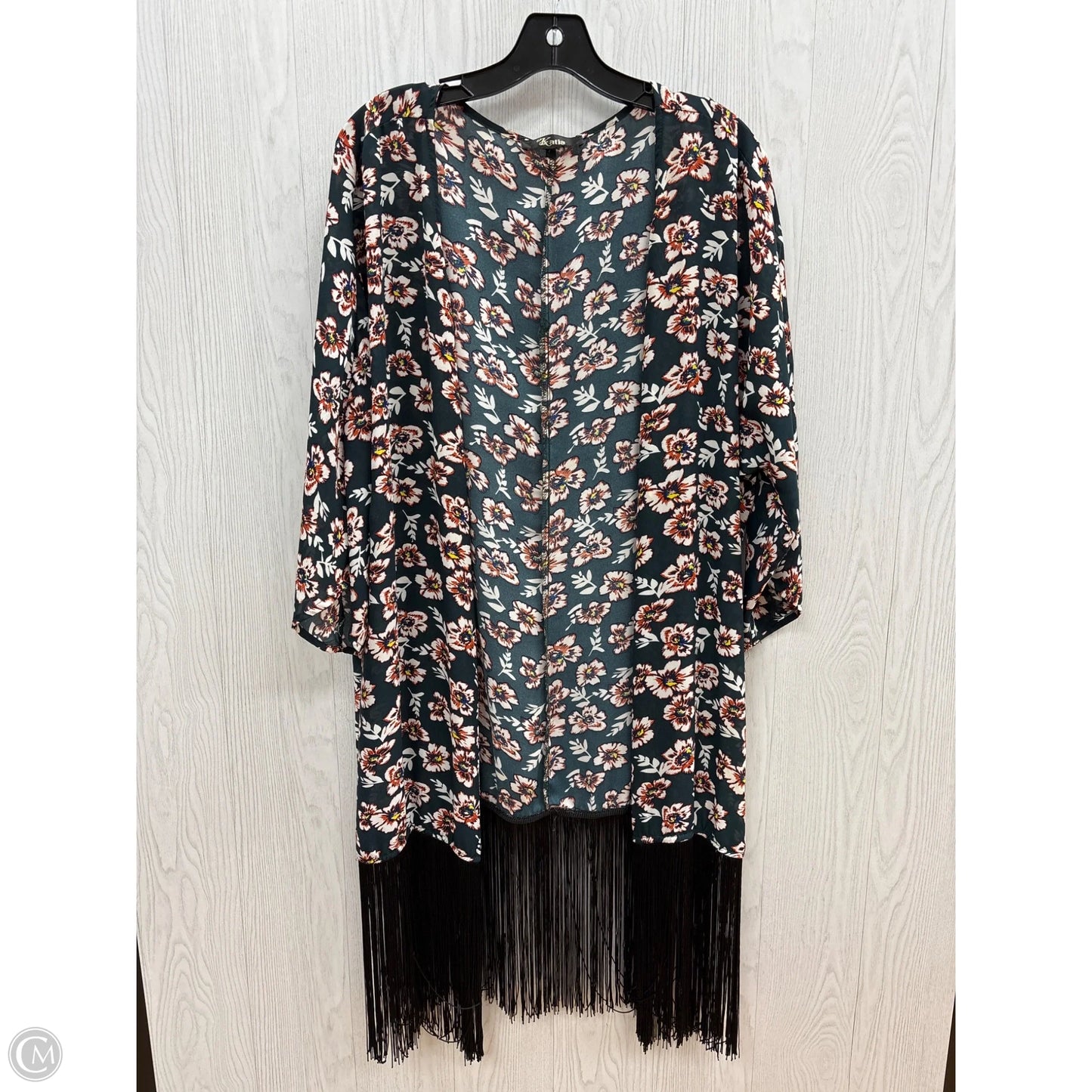 Kimono By Clothes Mentor In Teal, Size: Osfm