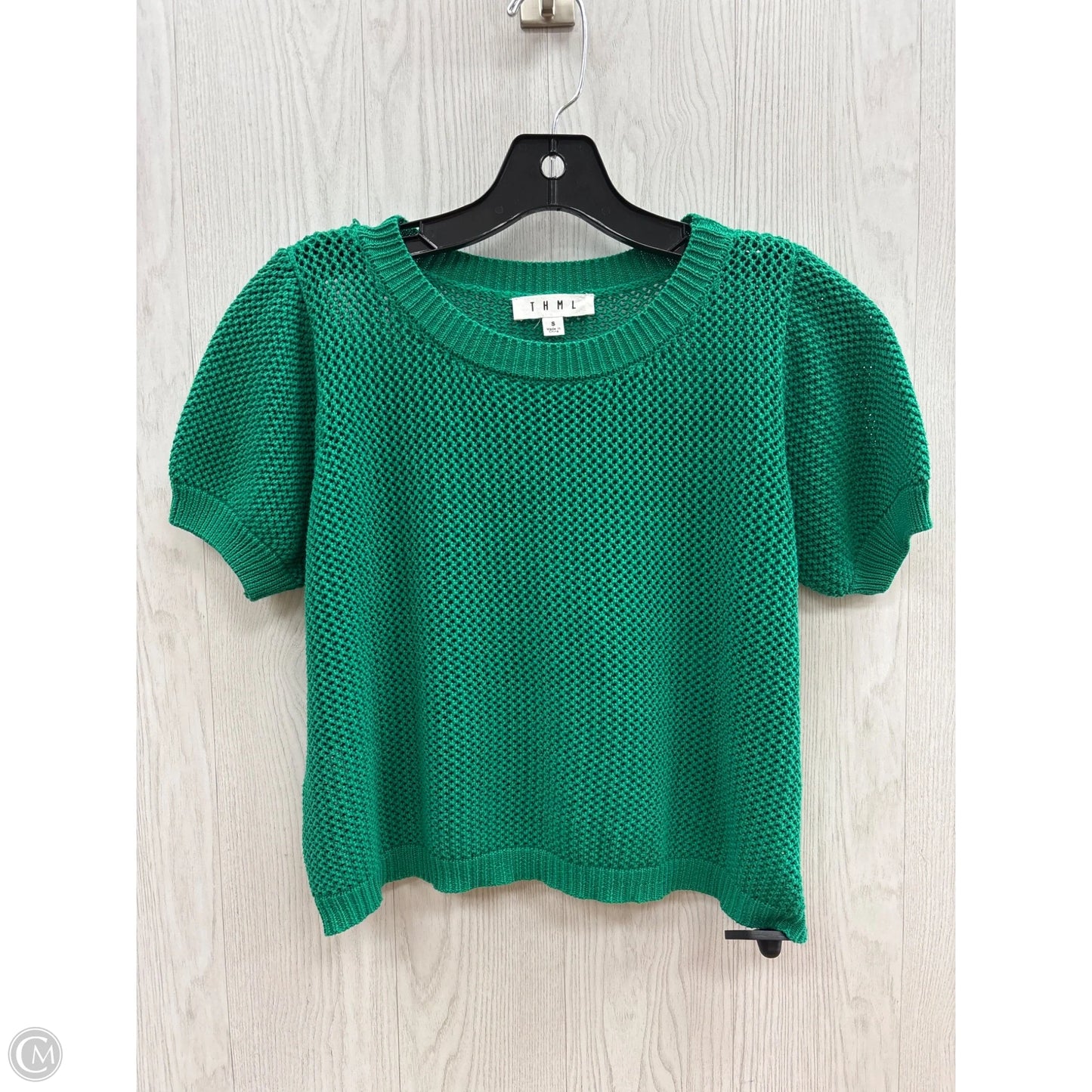 Top Short Sleeve By Thml In Green, Size: S