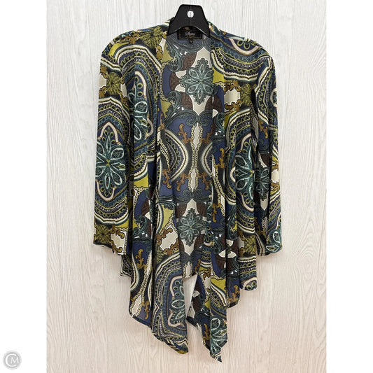 Kimono By Clothes Mentor In Blue & Green, Size: M