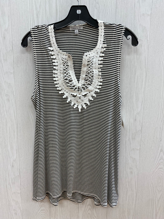 Black White Top Sleeveless White Birch, Size S