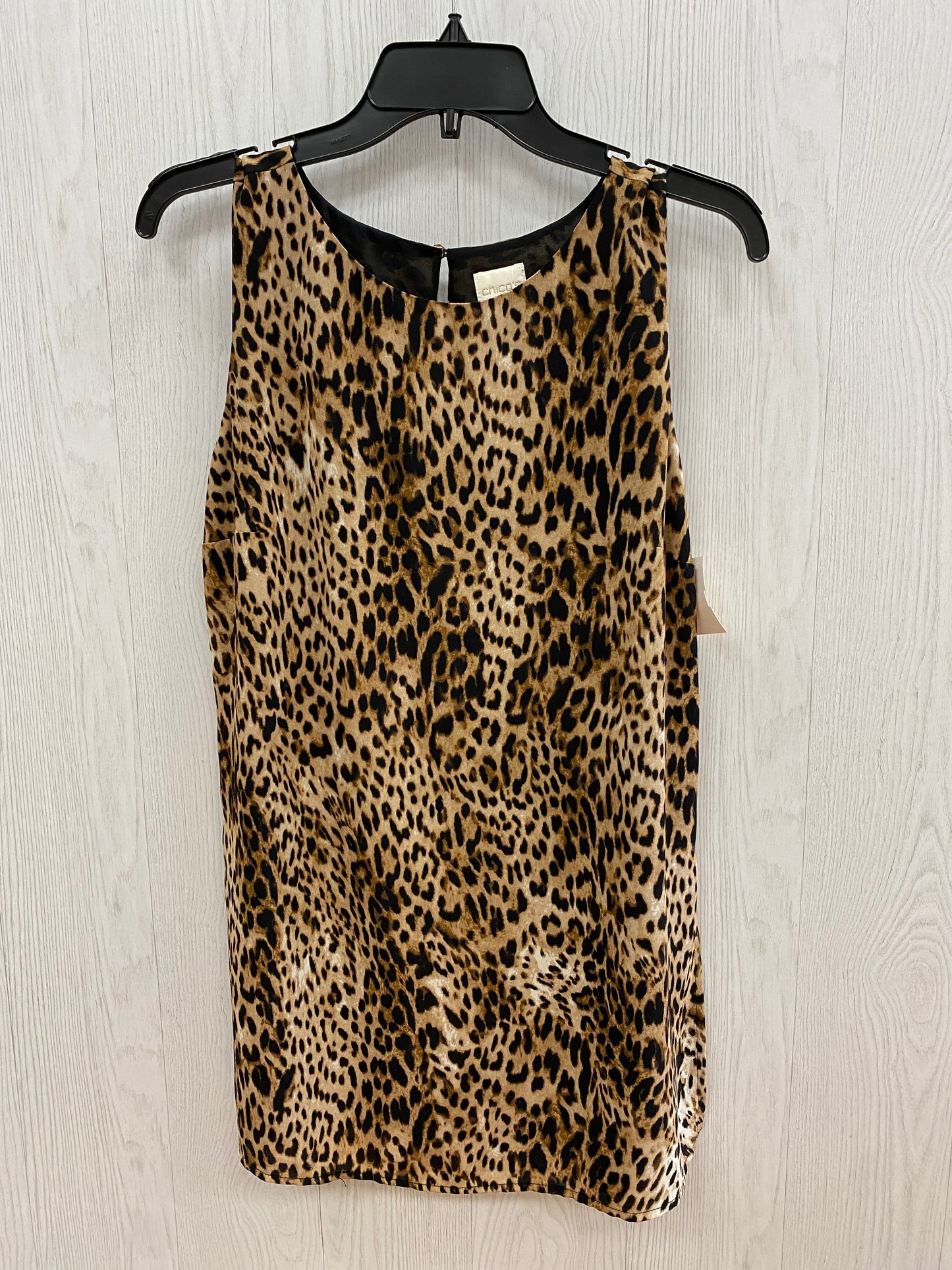 Animal Print Top Sleeveless Chicos, Size S