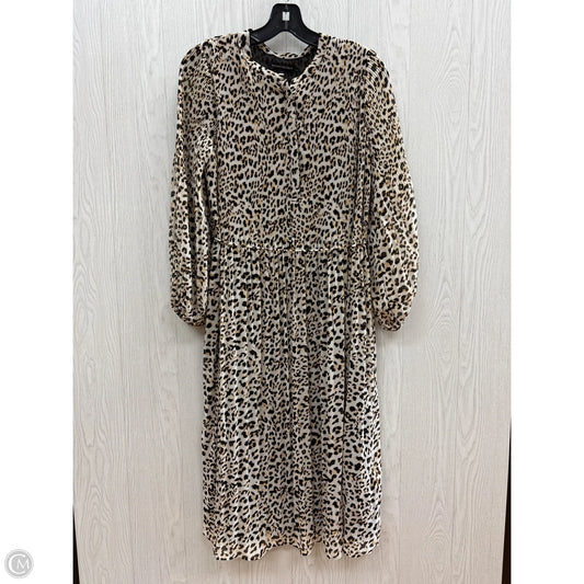 Dress Casual Maxi By Banana Republic In Animal Print, Size: Petite   Xs