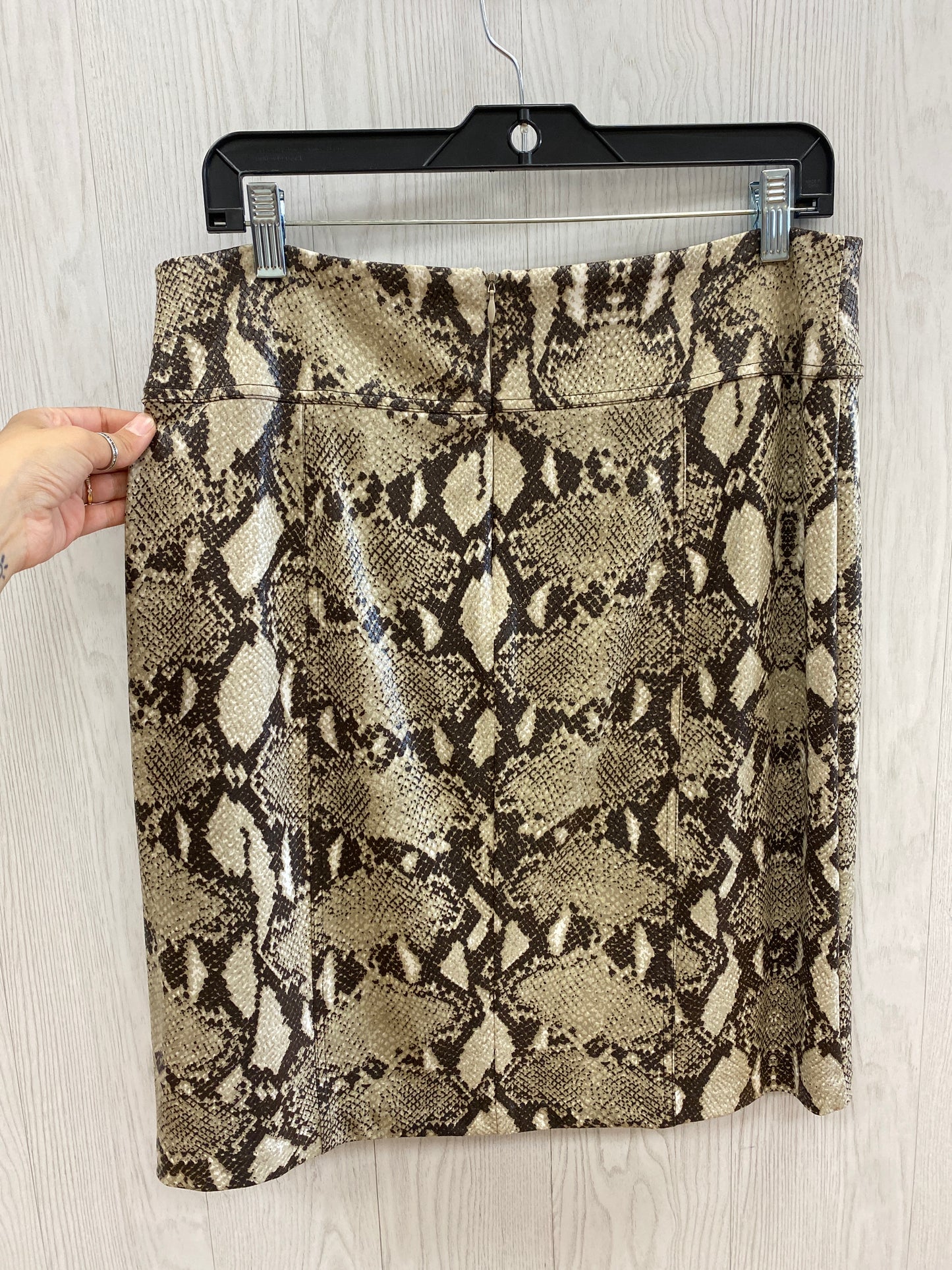 Snakeskin Print Skirt Mini & Short Chicos, Size M