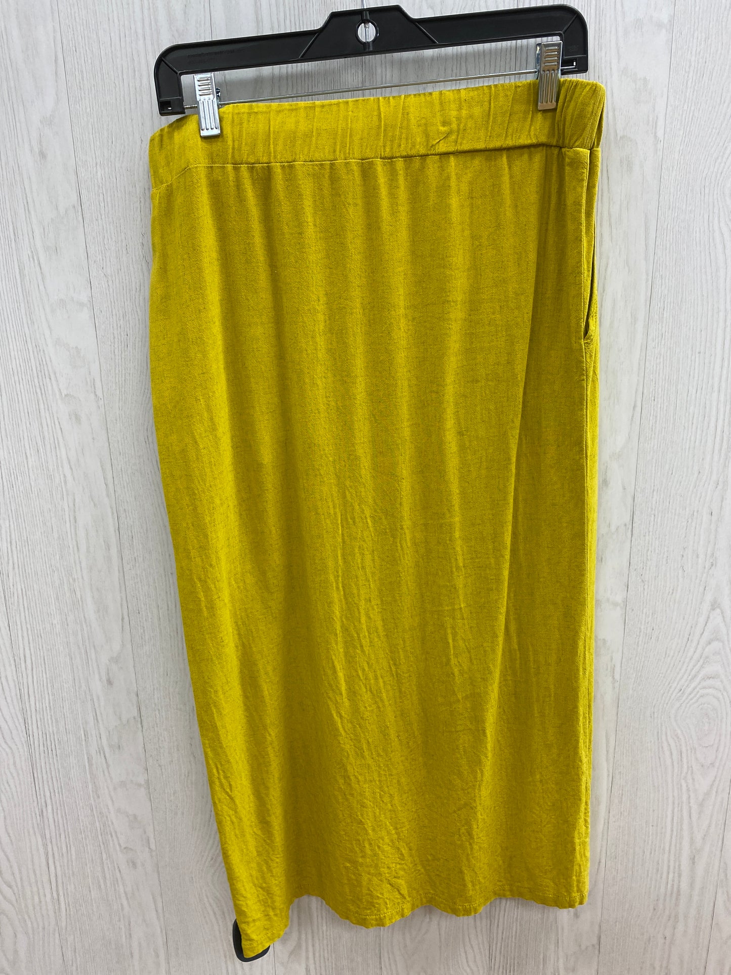 Chartreuse Skirt Maxi Clothes Mentor, Size S