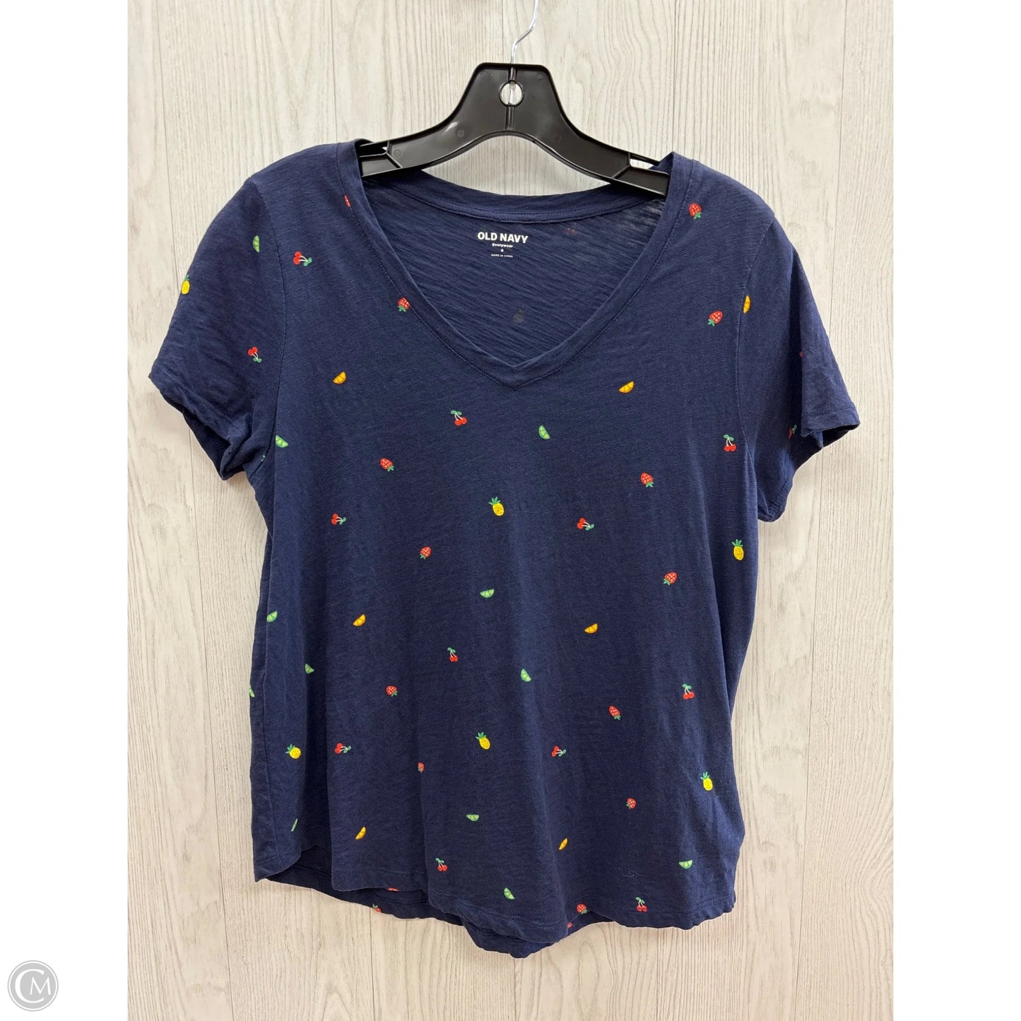 Top Short Sleeve Basic By Old Navy In Navy, Size: S