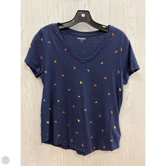Top Short Sleeve Basic By Old Navy In Navy, Size: S