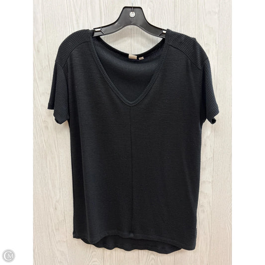 Top Short Sleeve Basic By Gap In Black, Size: Xs